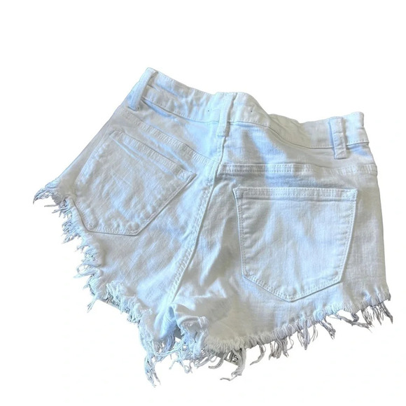 KANCAN White cut off shorts size 1/24 - Picture 5 of 7